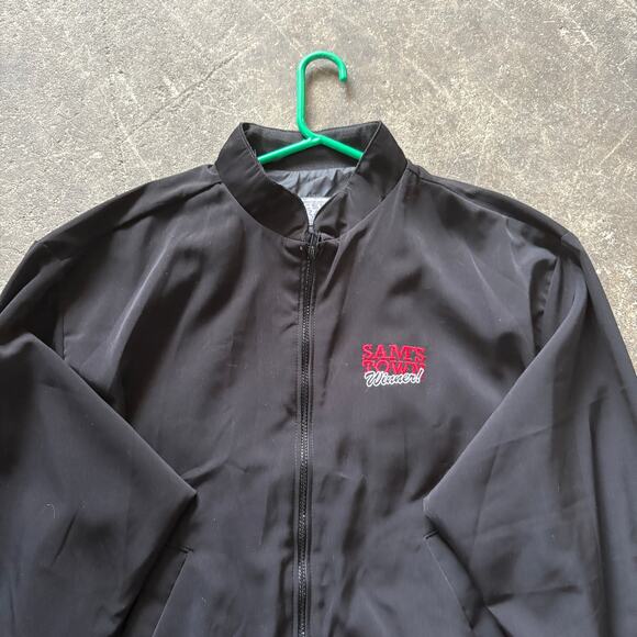 Vintage Sam's Town Las Vegas Oversized Jacket Mens XL Black 90s Poker Winner - Picture 4 of 9